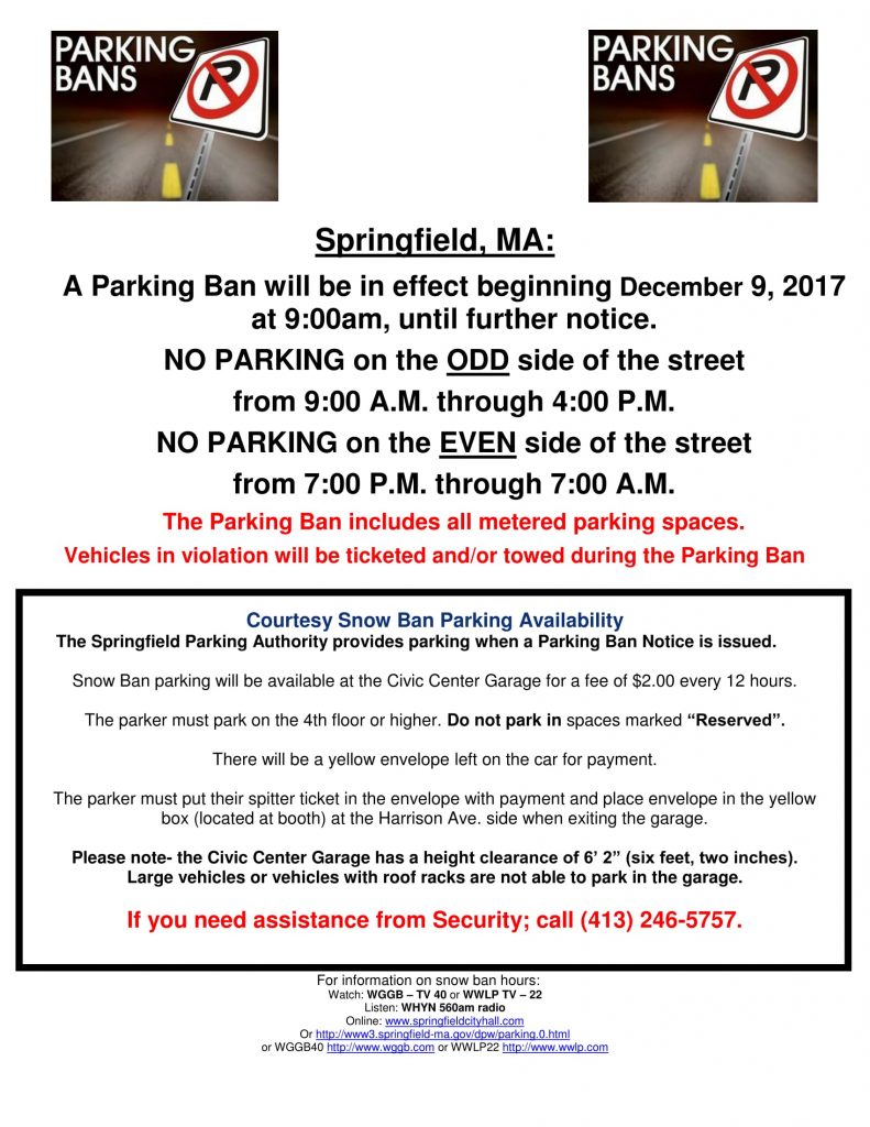 Snow Ban Parking News Release 12-09-17-1