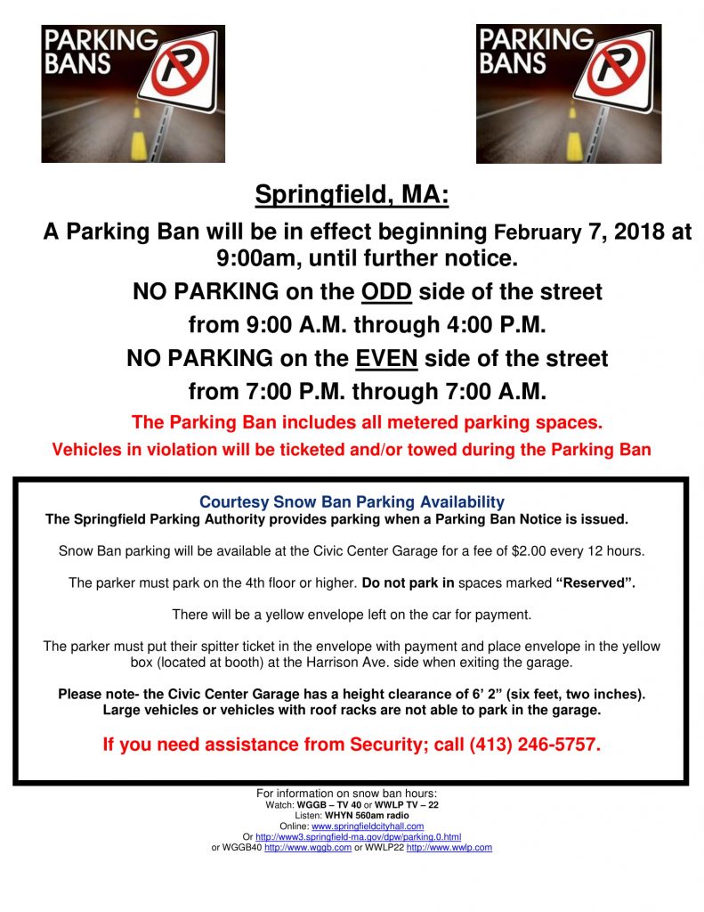 Snow Ban Parking News Release 2-07-18-1