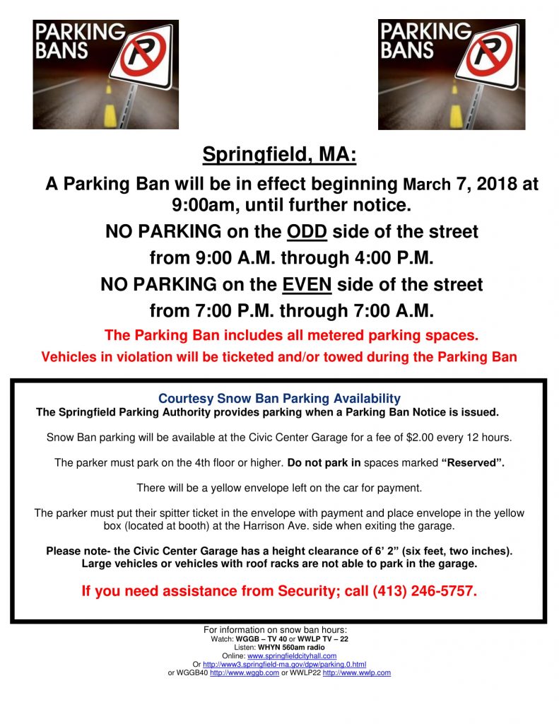 Snow Ban Parking News Release 3-07-18-1
